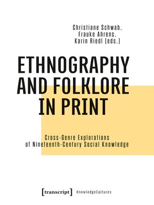 cover image of Ethnography and Folklore in Print